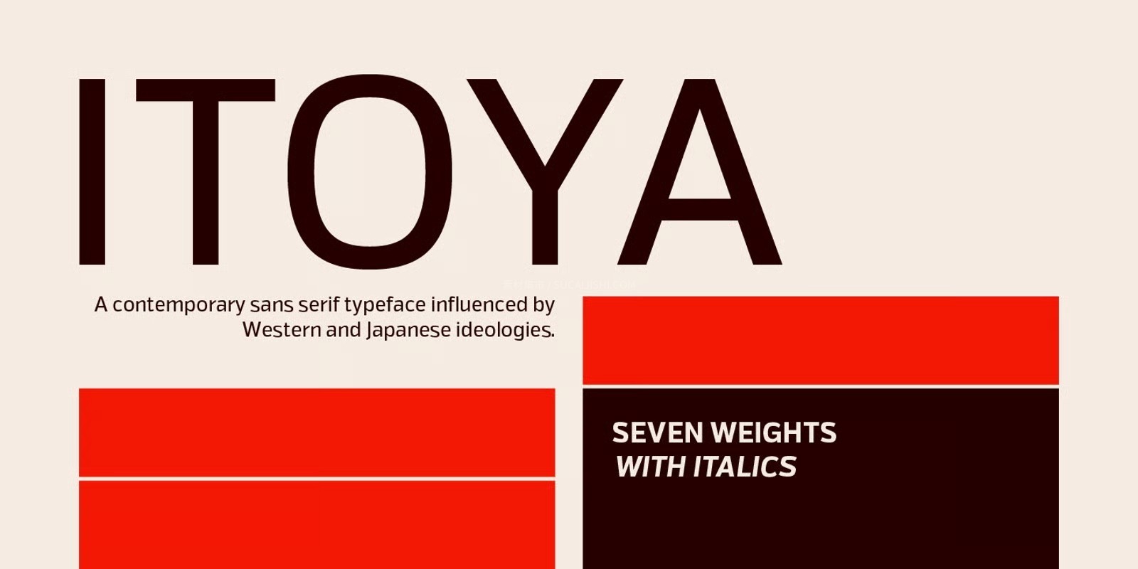Itoya 现代无衬线英文字体